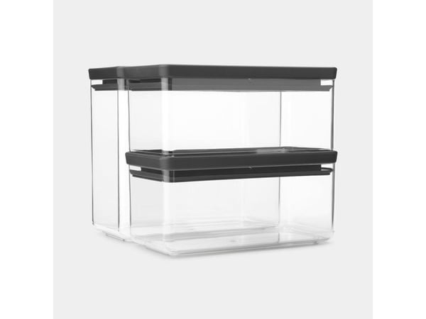 Brabantia Tasty+, Burk, Rektangulär, 6,5 l, Grå, Transparent, Plast, 220 mm