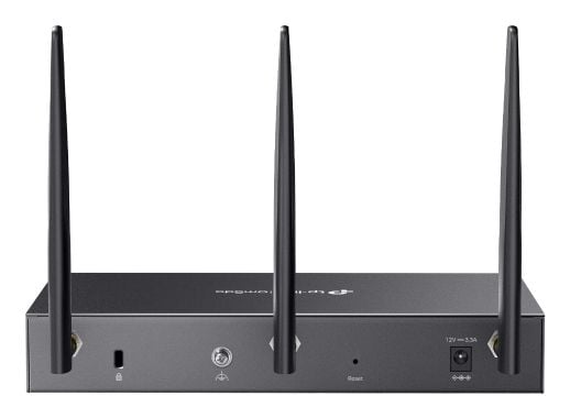 TP-Link Omada DR3650V(EU), Wi-Fi 6 (802.11ax), Dobbelbånd (2.4 GHz / 5 GHz), Ethernet/bredbåndsforbindelse, ADSL, Sort, Frittstående router