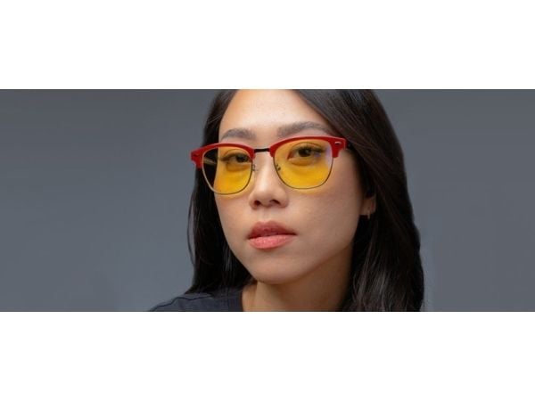 Gunnar Optiks DBL-66601, Unisex, Rund, Klassisk, Sort, Rød, Metall, Nylon-polymer, Rav