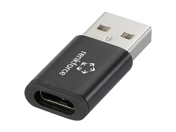 Renkforce RF-6615904, USB-A, USB-C, Svart