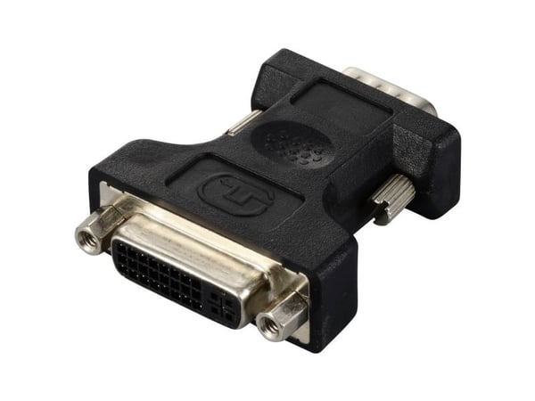 Renkforce RF-6667626, DVI-I 24+5 pin, VGA, Sort