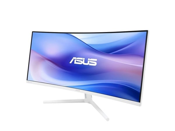 ASUS VU34WCIP-W - LED-skjerm - kurvet - 34" - 3440 x 1440 WQHD @ 100 Hz - VA - 300 cd/m² - 3000:1 - HDR10 - 1 ms - HDMI, DisplayPort, USB-C - høytt...