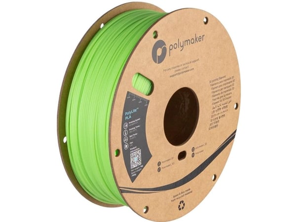 PolyFilamentti Polymaker PolyLite Luminous PLA 1,75 mm 1 kg - vihreä