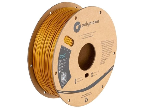 Polymaker Filament PolyLite Metalic PLA Pro 1.75mm 1kg - Gold}