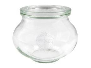 Patentglas Weck Schmuck 560ml Ø11.9xH9.2cm med låg Glas,6 stk/krt