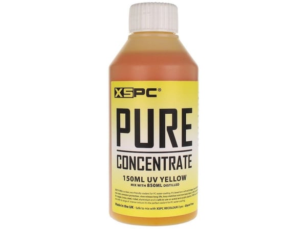 XSPC Pure kjølevæskekonsentrat 150 ml – gul, UV