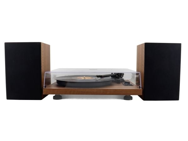 Soundmaster PL711BR, guide, svart, brun, metall, 33,45 rpm, 36 W, 2-veis