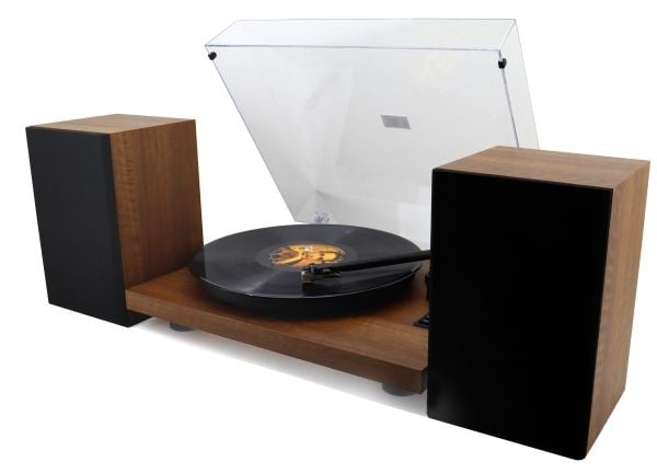 Soundmaster PL711BR, guide, svart, brun, metall, 33,45 rpm, 36 W, 2-veis