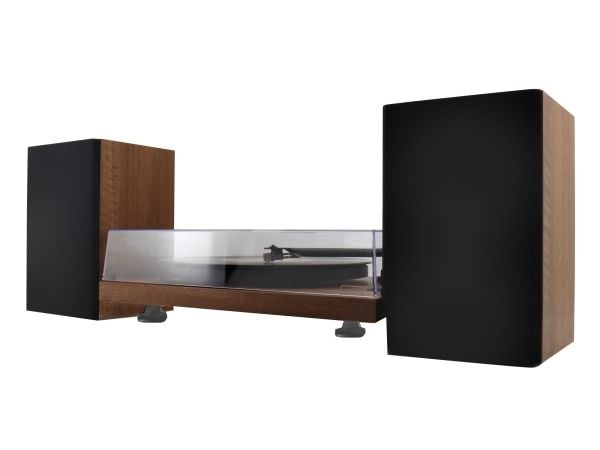 Soundmaster PL711BR, guide, svart, brun, metall, 33,45 rpm, 36 W, 2-veis