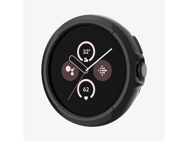 Spigen Pixel Watch 3 (45 mm) veske, svart, Google Pixel Watch 3 (45 mm), termoplastisk polyuretan (TPU), 3 g, 17 g, 1 stk