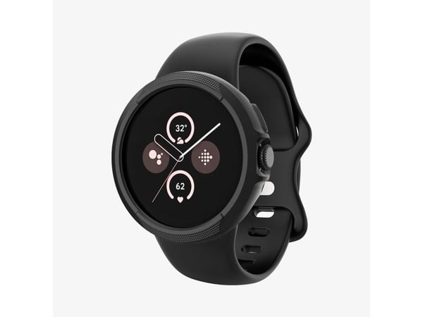 Spigen Pixel Watch 3 (45 mm) veske, svart, Google Pixel Watch 3 (45 mm), termoplastisk polyuretan (TPU), 3 g, 17 g, 1 stk