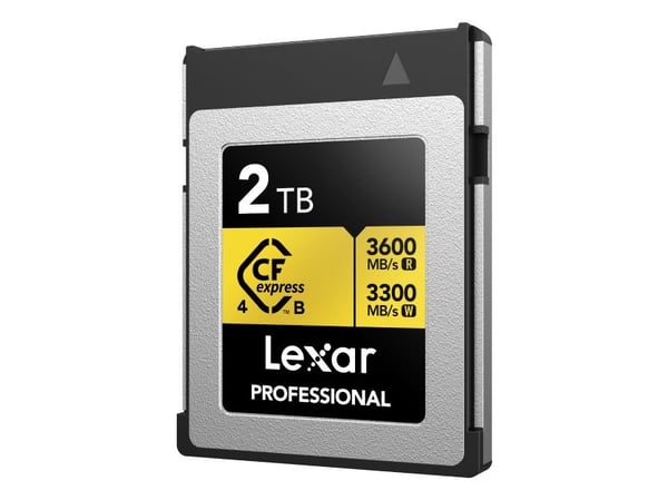 Lexar LCXEXP4002T- RNENG, 2 TB, CFexpress Type B, 3600 MB/s, 3300 MB/s, Fallsikker, Vibrasjon sikker, Støvtett, Sjokkresistent, Flerfarget
