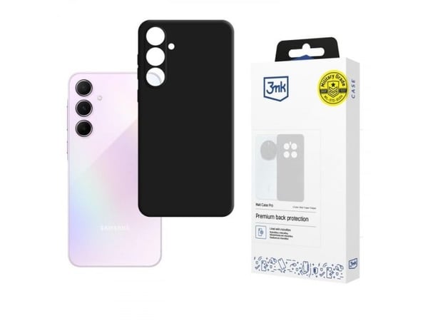 3mk Matt Case - Baksidedeksel for mobiltelefon - termoplast-polyuretan (TPU) - svart - for Samsung Galaxy A36, A56