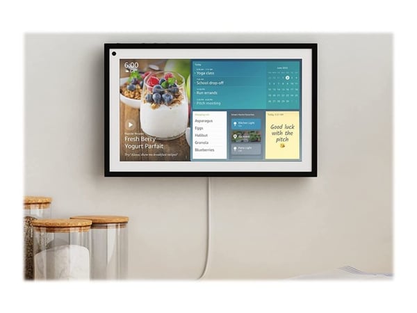 Amazon Echo Show 15, Amazon Alexa, Suorakulmio, musta, Android, iOS, 39,6 cm (15.6"), 1920 x 1080 pikseliä