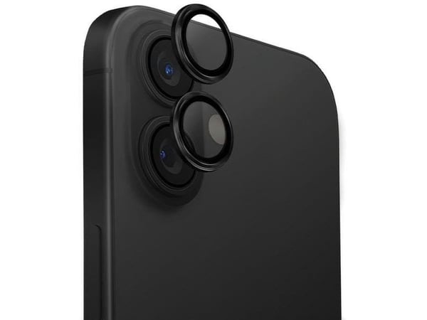 UNIQ Optix Aluminium Camera LensProtector iPhone 16 6,1" / 16 Plus 6,7" midnattssvart kameralinseglass med applikator