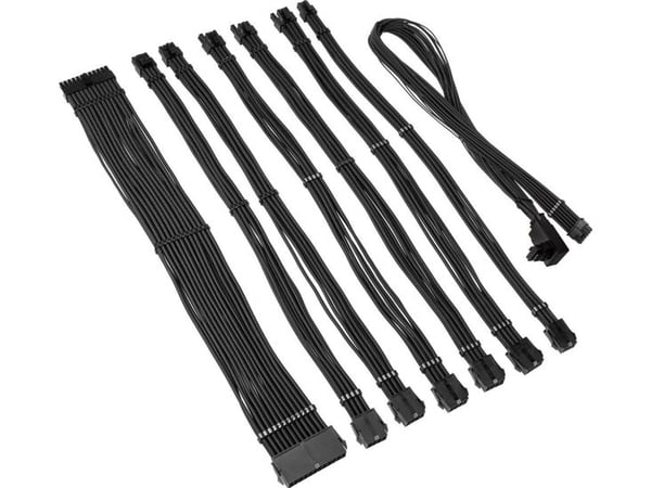 Kolink Core Pro punotun kaapelin jatkosarja 12V-2x6 tyyppi 1 - Jet musta Kolink Core Pro punotun kaapelin jatkosarja 12V-2x6 tyyppi 1 - Jet musta