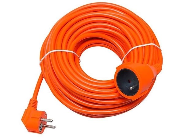 98-756# Jatkojohto pr-160 1-pistorasia maadoitettu 20m oranssi (3x1.5mm)
