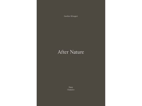 Etter naturen | Josefine Klougart | Språk: Engelsk