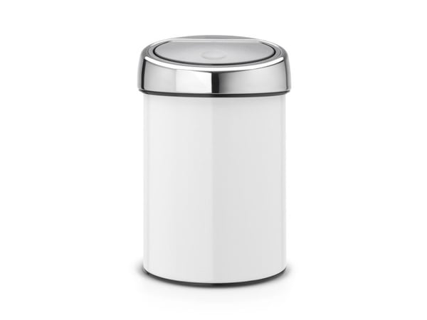 Brabantia Touch Bin - Søppelbøtte - skyvelokk - 3 L - hvit