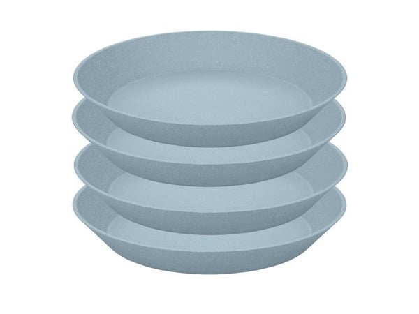 koziol Connect, Suppetallerken, Rund, Blå, 24 cm, 33 mm, 4 stykker