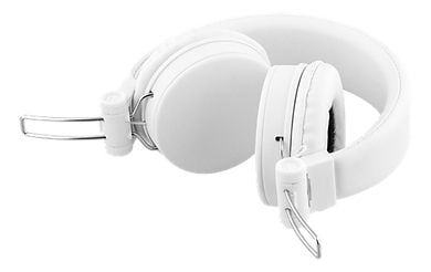 Streetz HL-W203, Koblet med ledninger (ikke trådløs), 20 - 20000 Hz, Samtaler/musikk, 160 g, Hodesett, Hvit