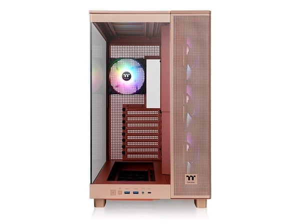 Thermaltake View 380 XL TG ARGB, Midi Tower, PC, Sand, ATX, Micro ATX, Mini-ITX, SPCC, Herdet glass, Spilling