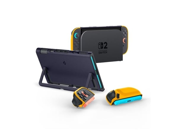 Spigen Nano Pop, Etui, Nintendo, Marineblå, Gult, Polykarbonat (PC), Termoplastisk polyuretan (TPU), Nintendo Switch