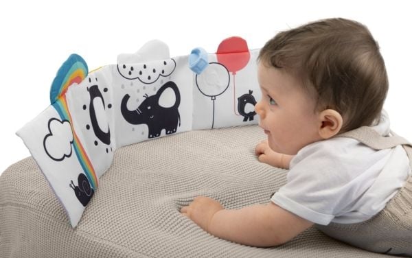 Chicco myk, kontrasterende aktivitetsbok for barn