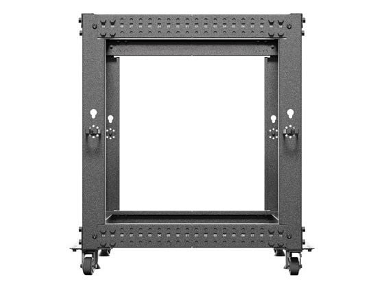 Lanberg - Rack åpen ramme - 600 x 600 - 1100, adjustable - RAL 9004, svart - 12U - 19"