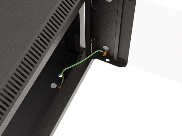 INSTALLASJON SKAPSTILL HENGENDE 19" 6U 540X350 SVART GLASSDØR LANBERG (FLAT PAKKE)