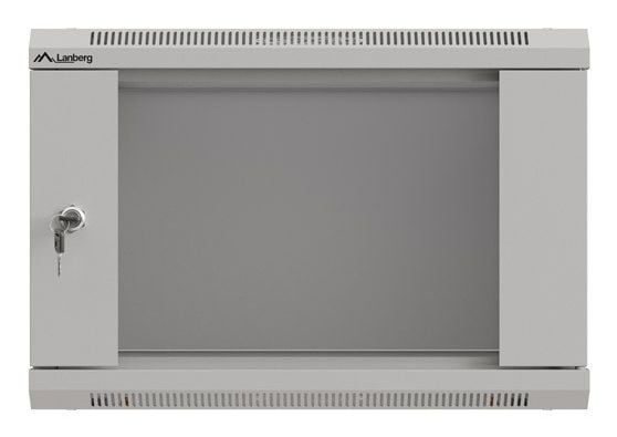 19" RÄKKIASENNETTAVA ASENNUSKAAPPI 6U 540X350 HARMAA LASIOVI LANBERG (FLAT PACK)