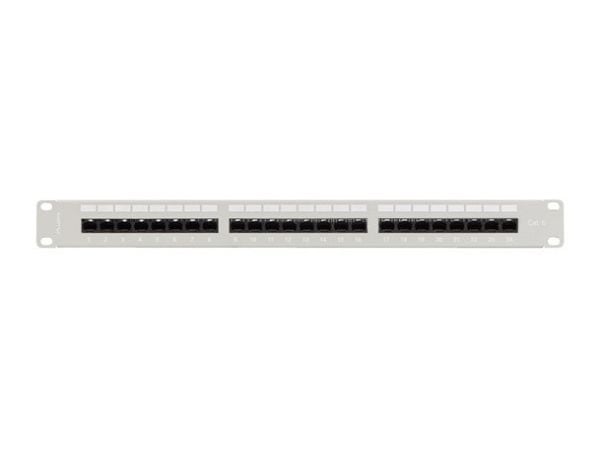 Lanberg PPU6-1124-S, Cat6, 0,2 dB, grått, stål, 1U, -10 - 60 °C