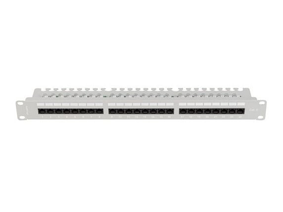 Lanberg PPU6-1124-S, Cat6, 0,2 dB, grått, stål, 1U, -10 - 60 °C