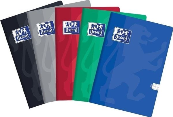 Oxford skrivebok A4/60K rute (5 stk) OXFORD