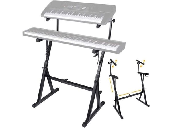 DNA KEY 2 dobbelt justerbart solid tastaturstativ