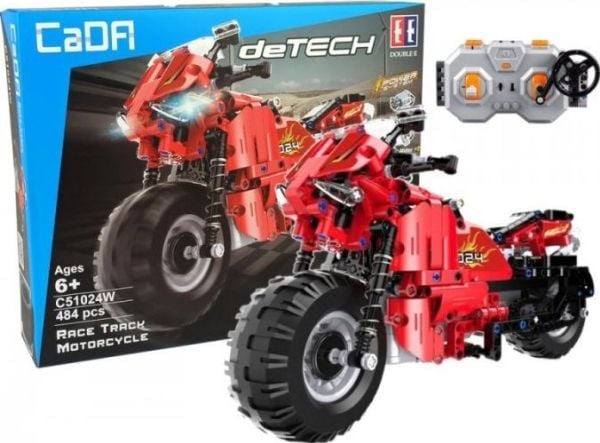 Lean Sport CADA byggesett motorsykkel fjernstyrt 2.4G 484 deler