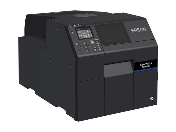 Epson ColorWorks D6000Ae, Lämpösiirto, 1200 x 1200 DPI, 119 mm/s, Väri, Langallinen, musta