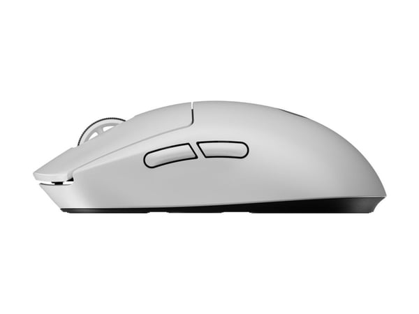 Logitech G PRO X SUPERLIGHT 2 - Mus - gaming - optisk - 5 knapper - trådløs - 2.4 GHz - USB Logitech LIGHTSPEED-mottaker - hvit