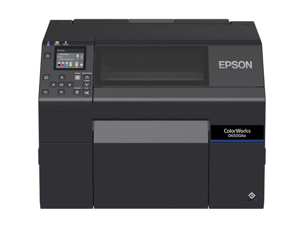 Epson ColorWorks D6500Ae, Lämpösiirto, 1200 x 1200 DPI, 85 mm/s, Väri, Langallinen, musta