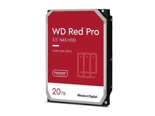 WD Red Pro 20TB 3,5 tommer 6Gb/s SATA NAS HDD