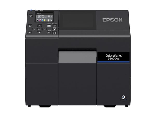 Epson ColorWorks D6000Ae, Lämpösiirto, 1200 x 1200 DPI, 119 mm/s, Väri, Langallinen, musta