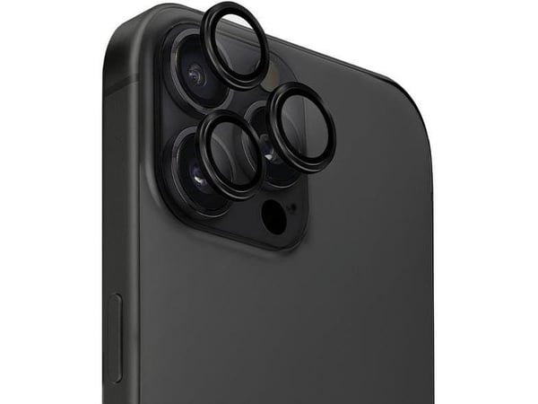 Uniq UNIQ Optix kamerabeskytter i aluminium for iPhone 16 Pro 6,3" / 16 Pro Max 6,9" midnight black glass