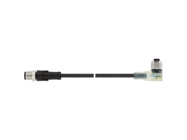 Lapp AB-C5-M12MS-0.6PUR-M12FA-3L, 0,6 m, M12/M12, Hankjønn/hunkjønn, Sort