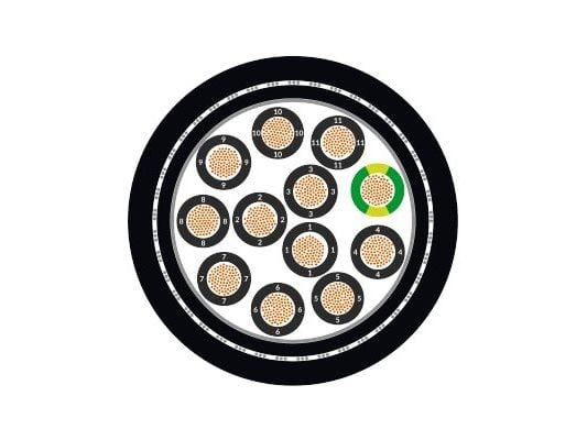 LAPP 1027104-100 släpkedjekabel ÖLFLEX® FD 891 CY 4G 0,75 mm² svart 100 m