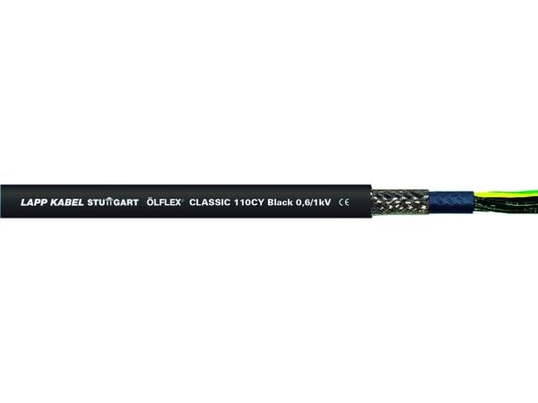 Lapp ÖLFLEX CLASSIC 110 CY BLACK, 100 m, Sort, Kobber, PVC, 56 kg/km, 180 kg/km