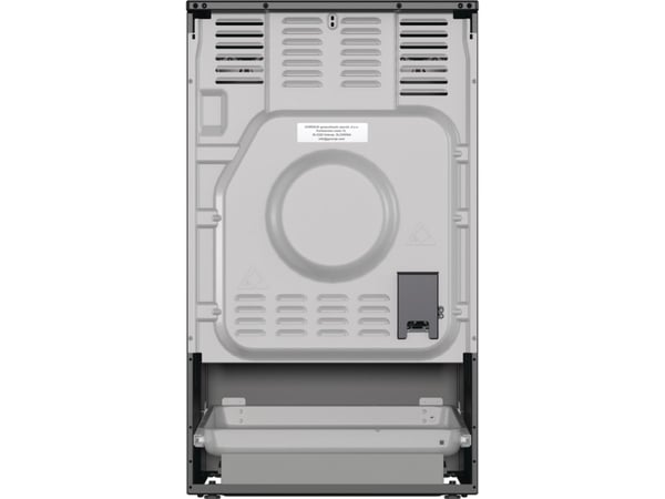 Gorenje GECS5C70BPA, Frittstående komfyr, Svart, Knapper, Rotasjon, Keramisk, 4 zone(s), Glass-keramikk