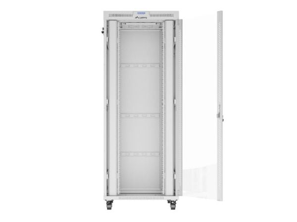 19" 42U 800X1000 GRÅ LCD GLASDÖRR LANBERG (FLAT PACK) V2 RACK INSTALLATIONSSKÅP