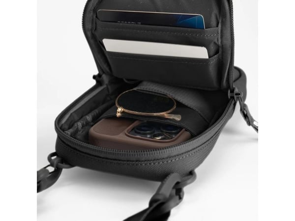 Incase INCO400721-BLK, Gutt, Diagonalt hengende bag, Forlomme, Visittkort, Sort, Monokromatisk