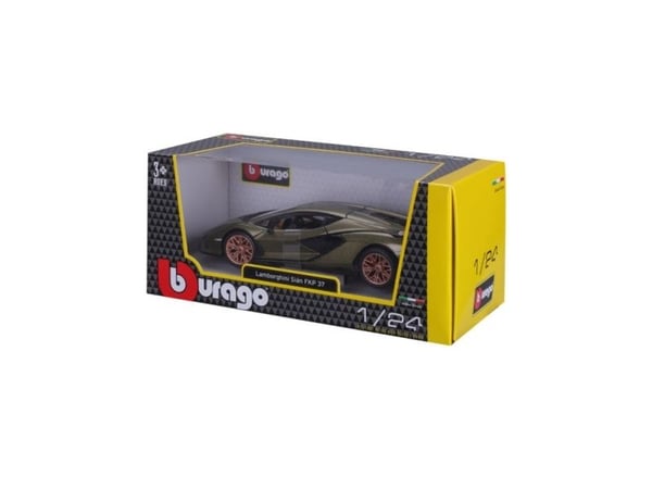 BBURAGO 18-21099, Sportsbilmodell, Ferdigmontert, 1:24, Lamborghini Sian FKP 37, Metall, Plast, 3 år