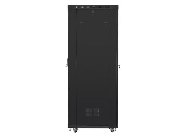 Lanberg V2 - Rack skap - 800 x 1000 mm, flat pack - fritt stående - svart, RAL 9004 - 42U - 19"